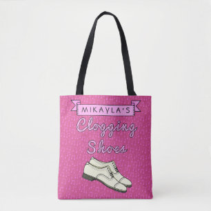 Tote Bag Nom personnalisé par   rose obstruant de Cloggers
