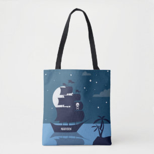Tote Bag Nom personnalisé Pirate Ship bags
