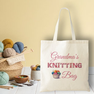 Tote Bag Nom Tricot