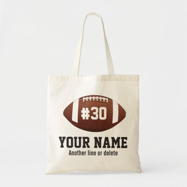 Tote Bag Nombre nommé fait sur commande personnalisé du (Devant)