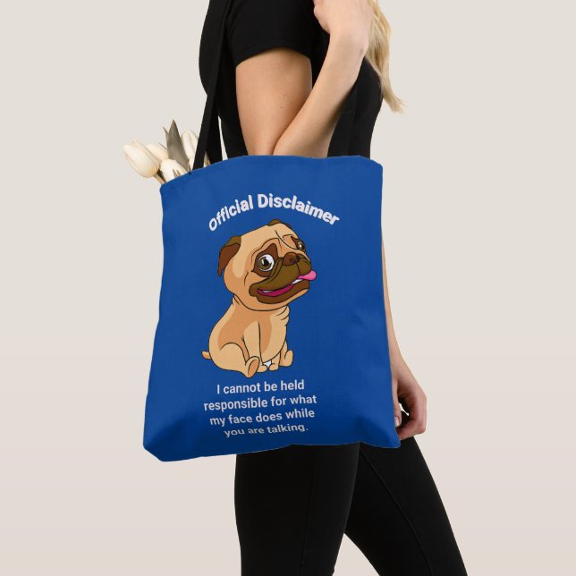 Tote Bag Non responsable de mon visage (De près)