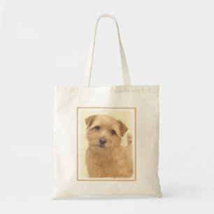 Tote Bag Norfolk Terrier Peinture - Art Chien original
