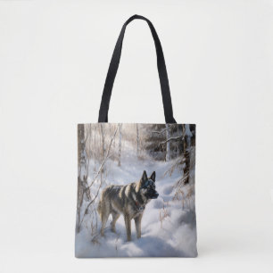Tote Bag Norvégien Elkhat Laisser Neige Noël