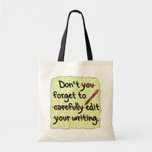 Tote Bag Note de rappel de l'éditeur