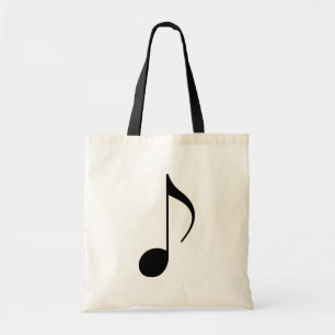 Tote Bag note musicale noire
