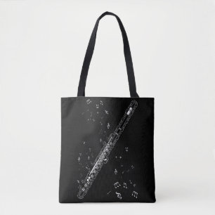 Tote Bag Notes de musique de fluide Instrument Musicien Flu