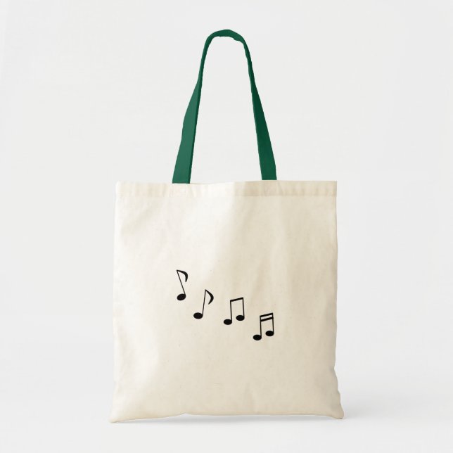 Tote Bag Notes de musique huitième ou tremblements - notes (Devant)