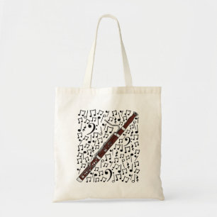 Tote Bag Notes musicales Bassoon Professeur de musique bass