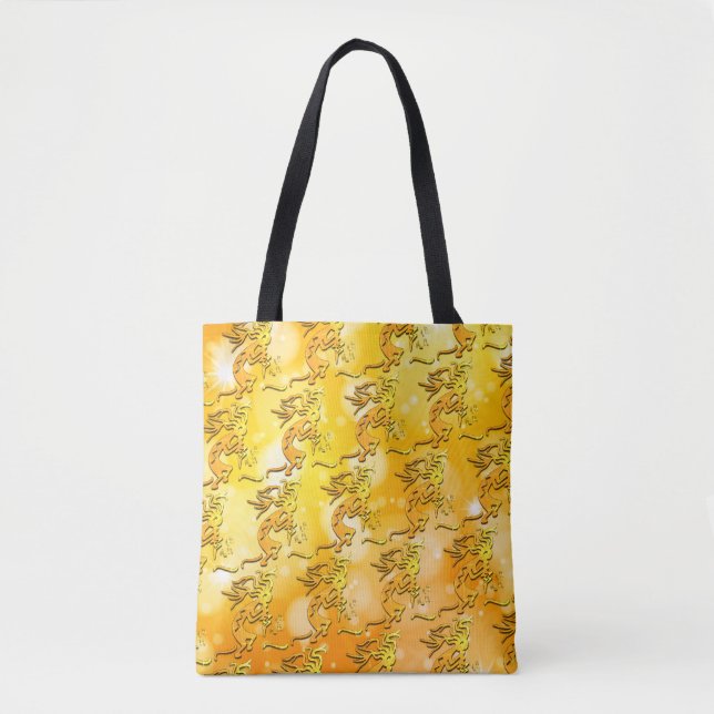 Tote Bag Notes musicales du Merrymaker Kokopelli (Devant)