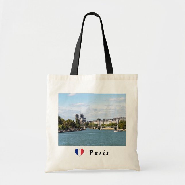 Tote Bag Notre Dame de Paris et la Seine - France (Devant)