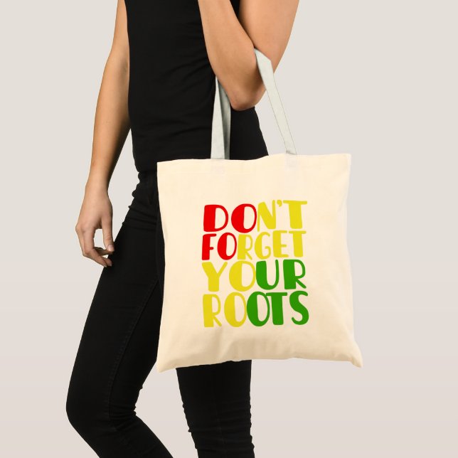Tote Bag N'oubliez pas vos racines-afro-américains T-Shi (Devant (produit))