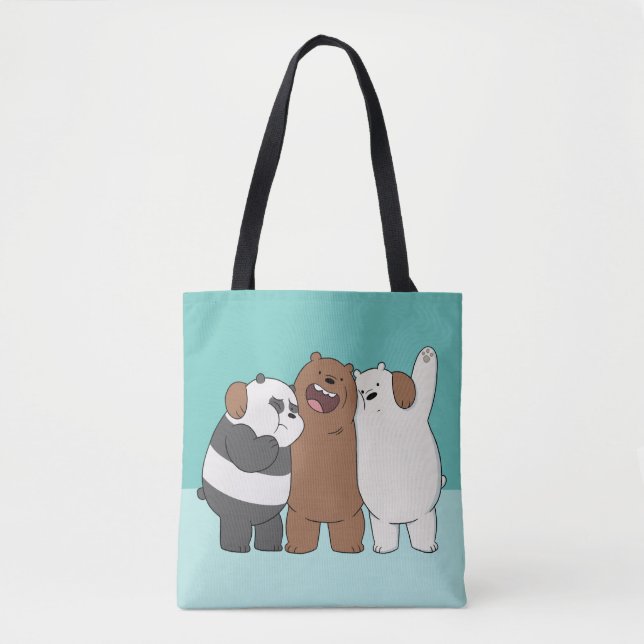 Tote Bag Nous, Groupe Ours Nus Hug (Devant)