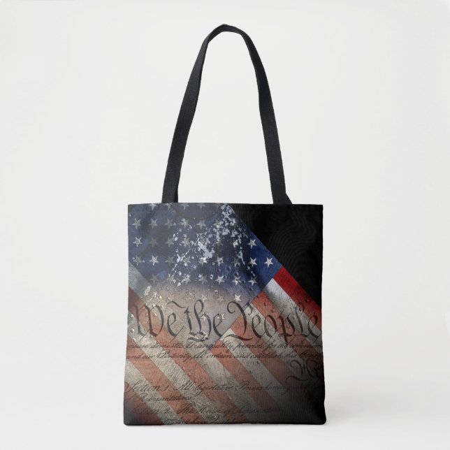 Tote Bag NOUS LE PEUPLE Drapeau américain Moderne et Betsy  (Devant)