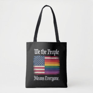 Tote Bag Nous Le Peuple Signifie Tout Le Monde Usa Égalité 