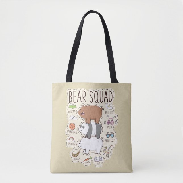 Tote Bag Nous les ours nus - Journal des équipes d'ours (Devant)