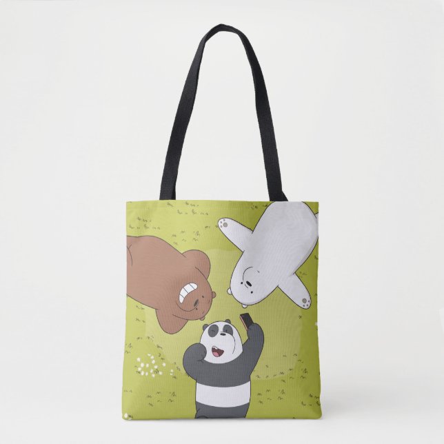 Tote Bag Nous portons des ours nus - #SquadButs (Devant)
