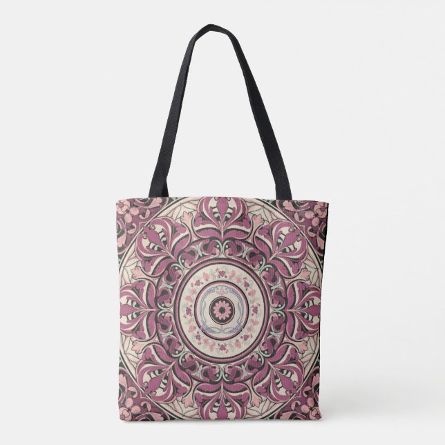 Tote Bag Nouveau Mandala Floral (Dos)