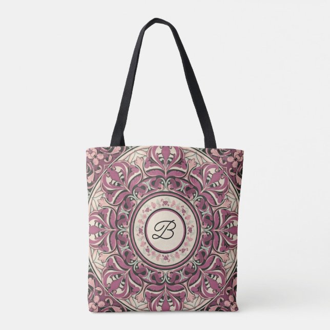 Tote Bag Nouveau Mandala Floral (Dos)