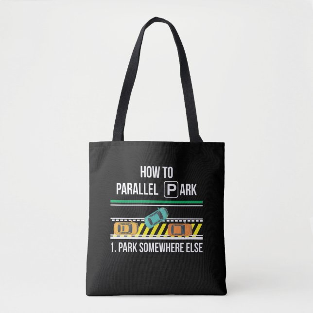 Tote Bag Nouveautés amusantes conseils de permis de conduir (Devant)