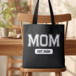 Tote Bag Nouvelle maman date personnalisée