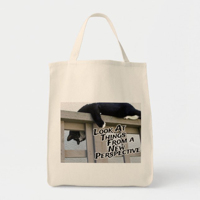 Tote Bag Nouvelle perspective Encouragement Chat Photo Art (Devant)