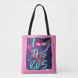 Tote Bag Nouvelle Vague Lunettes Style 80 Love Slogan