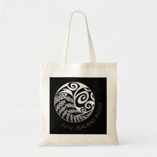 Tote Bag Nouvelle-Zélande Rugby Maori inspiré Kiwi & Silver