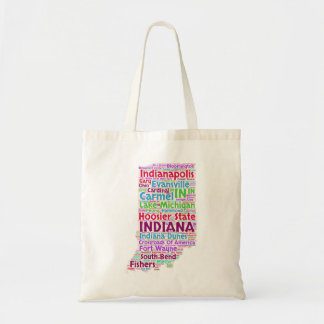 Tote Bag Nuage de mot de l'Indiana
