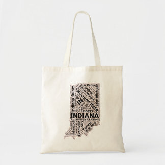Tote Bag Nuage de mot d'état de l'Indiana