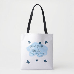 Tote Bag Nuages bleus scintillant Twinkle Little Star bébé
