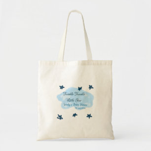 Tote Bag Nuages bleus scintillant Twinkle Little Star bébé