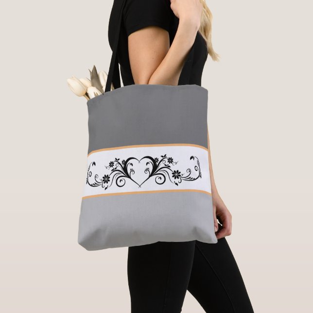 Tote Bag Nuances de gris (De près)
