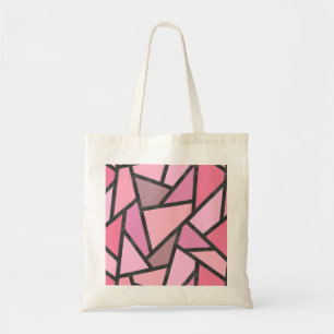 Tote Bag Nuances de motif en vitrail de corail