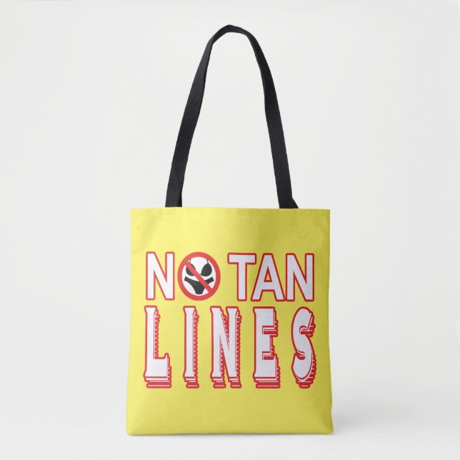 Tote Bag Nudistes, Pas De Lignes De Tan (Devant)