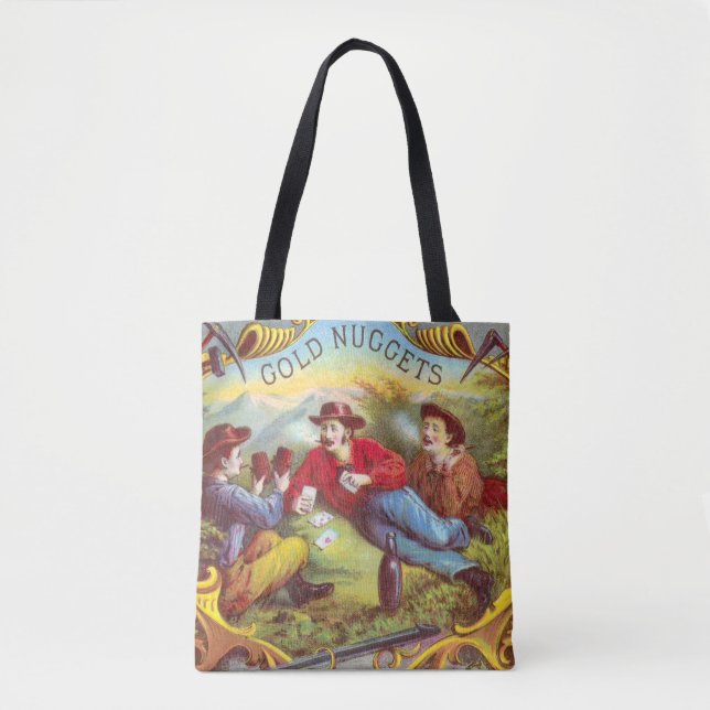 Tote Bag Nuggets d'or Antique Étiquette Cigar (Devant)