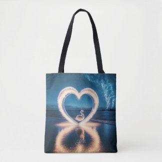 Tote Bag Nuit d'amour étoilée