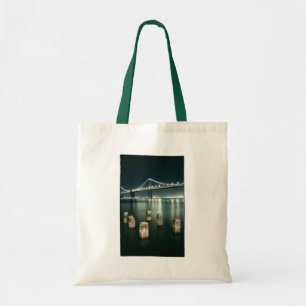 Tote Bag Nuit de pont de baie d'Oakland @