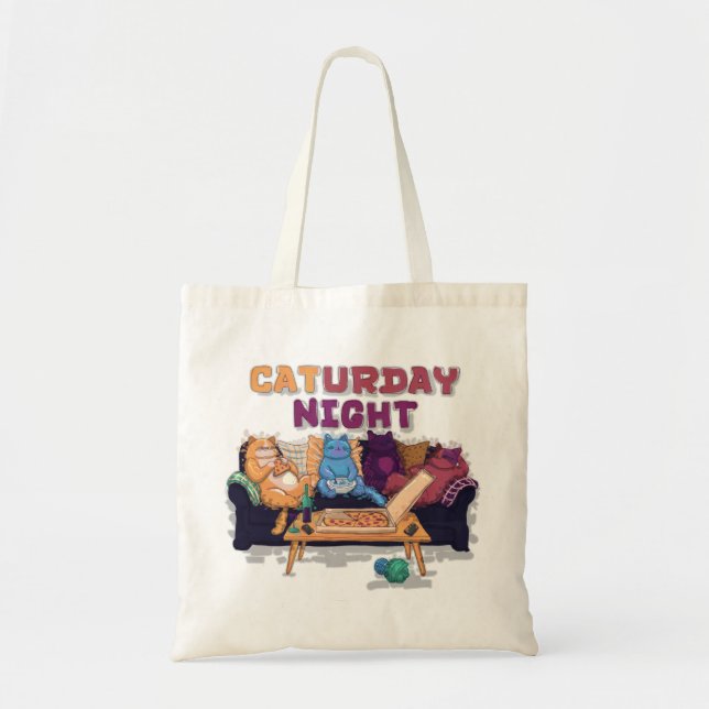 Tote Bag Nuit du Caturday (Devant)
