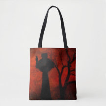 Nuit gothique rouge d'Halloween