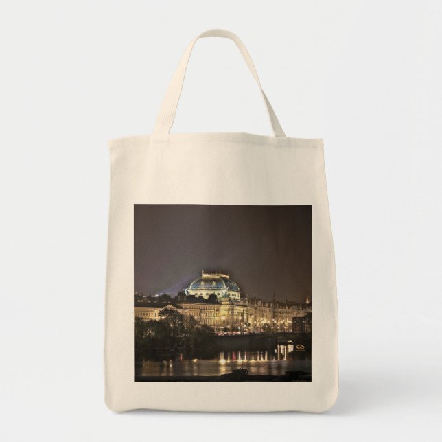 Tote Bag Nuit Théâtre National de Prague (Devant)
