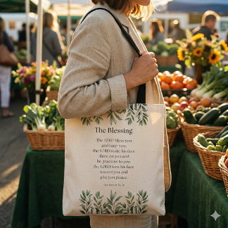 Tote Bag Numbers 6:24-26 The Lord Bless You and Keep You
