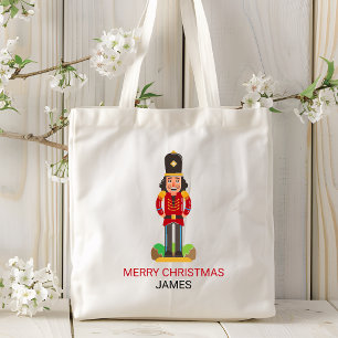 Tote Bag Nutcracker Jouet Soldat Noël Nom personnalisé