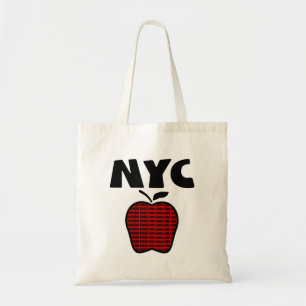 Tote Bag NYC - Grand Apple avec chacune des 5 villes