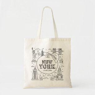 Tote Bag NYE New York Vacances Souvenirs NYC Cadeau