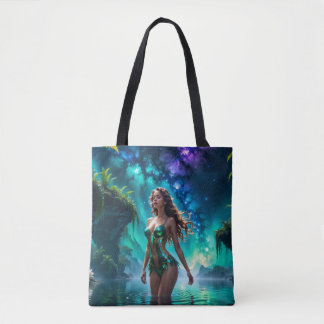 Tote Bag Nymphe de l'eau du lac galactique