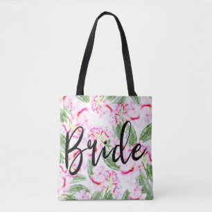 Tote Bag Oasis Botanique Tropical Rose Vert MARIÉE MME.