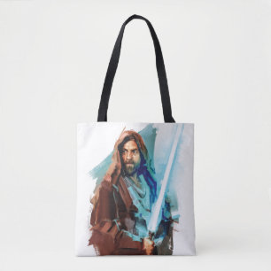 Tote Bag Obi-Wan Kenobi Illustration Peinte Obi-Wan