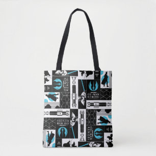 Tote Bag Obi-Wan Kenobi   Jedi Icon Collage Motif