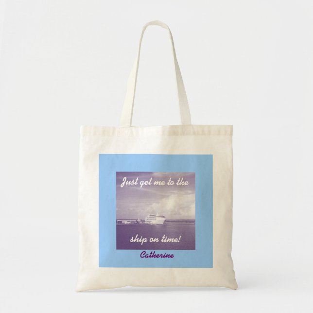 Tote Bag Obtenez-moi au bateau personnalisé (Devant)