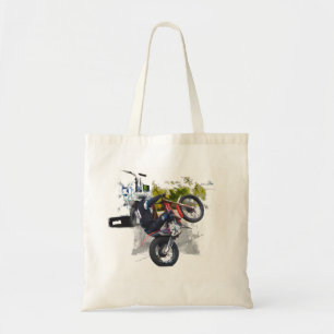 Tote Bag Obtenez Votre Gaz Sur Motocross Stunt Biker